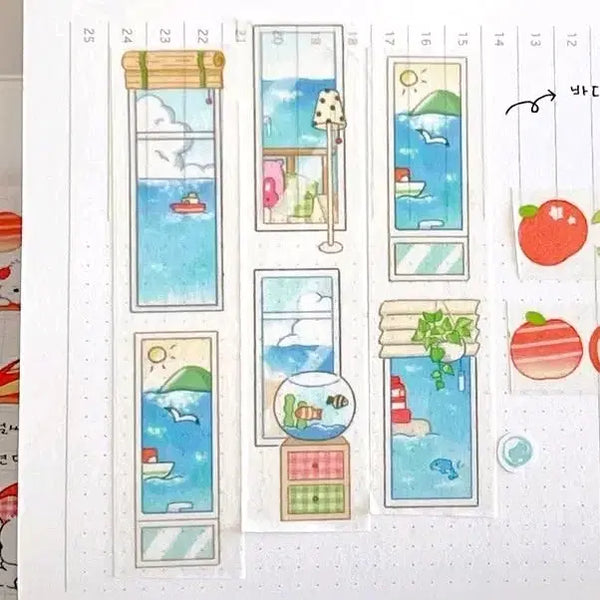 [BUNJANG] Meommoo Sea Washi Tape / 멈무즈 바다가 담긴 마테