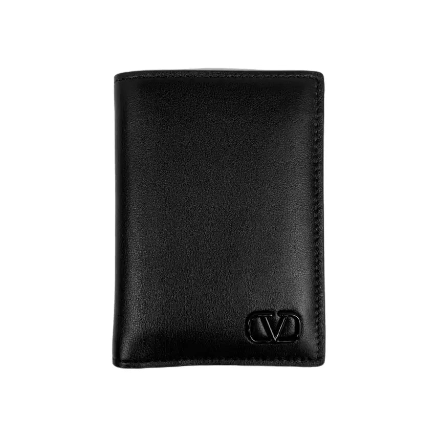 [BUNJANG] Valentino Garavani Black Leather Card Wallet XY2P0713ZQU / [정품] 발렌티노 가라바니 카드 반지갑 블랙 XY2P0713ZQU