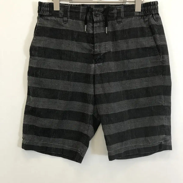 [BUNJANG] SERIES Linen Blend Shorts Black/Grey Size 82 / 시리즈 series 린넨 쇼츠 [82]