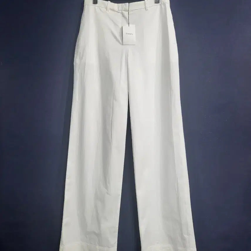 [BUNJANG] Theory White Cotton Wide Pants / Theory 띠어리 와이드팬츠 (새상품)