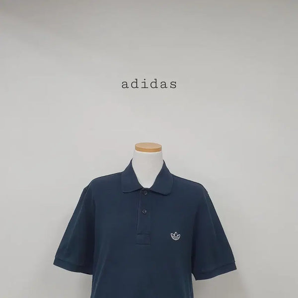 [BUNJANG] Adidas Navy Short-Sleeve Polo Shirt / 세일)No.26071112 아디다스 네이비 반팔 카라티 폴로티