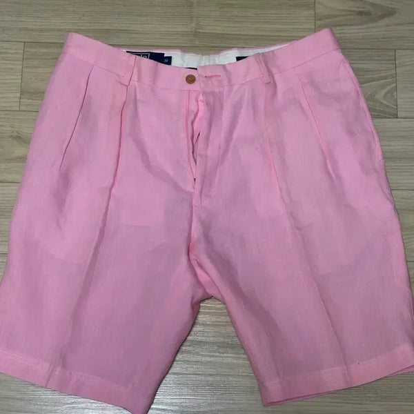 [BUNJANG] Polo Ralph Lauren Purple Label Linen Shorts (Size 34) / 폴로 랄프로렌 (이태리) 린넨 반바지 -34