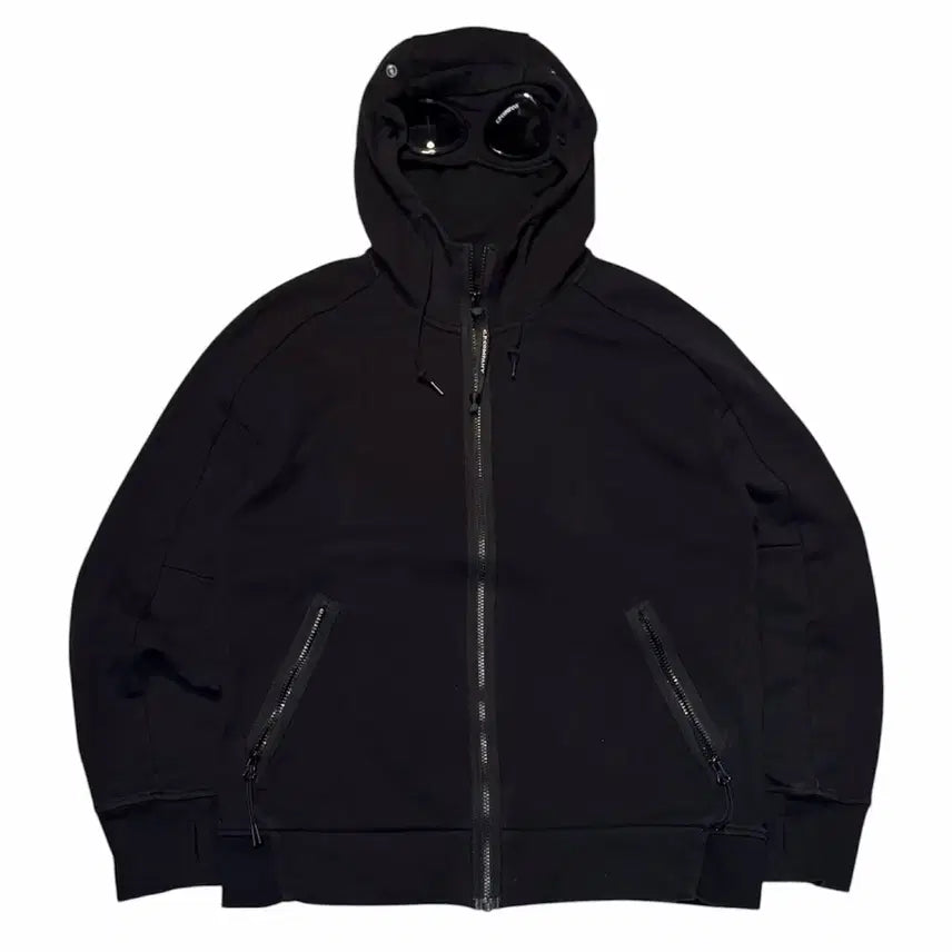 [BUNJANG] CP Company Lens Goggle Jacket Hoodie Black / CP 컴퍼니 렌즈 고글 자켓 후드집업 블랙