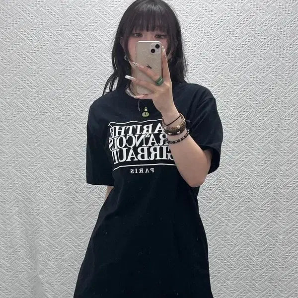 [BUNJANG] Marithe Francois Girbaud Casual Vintage Big Logo Short Sleeve T-Shirt L / 마리떼 프랑소와 저버 캐주얼 빈티지 빅로고 반팔티 L C11303