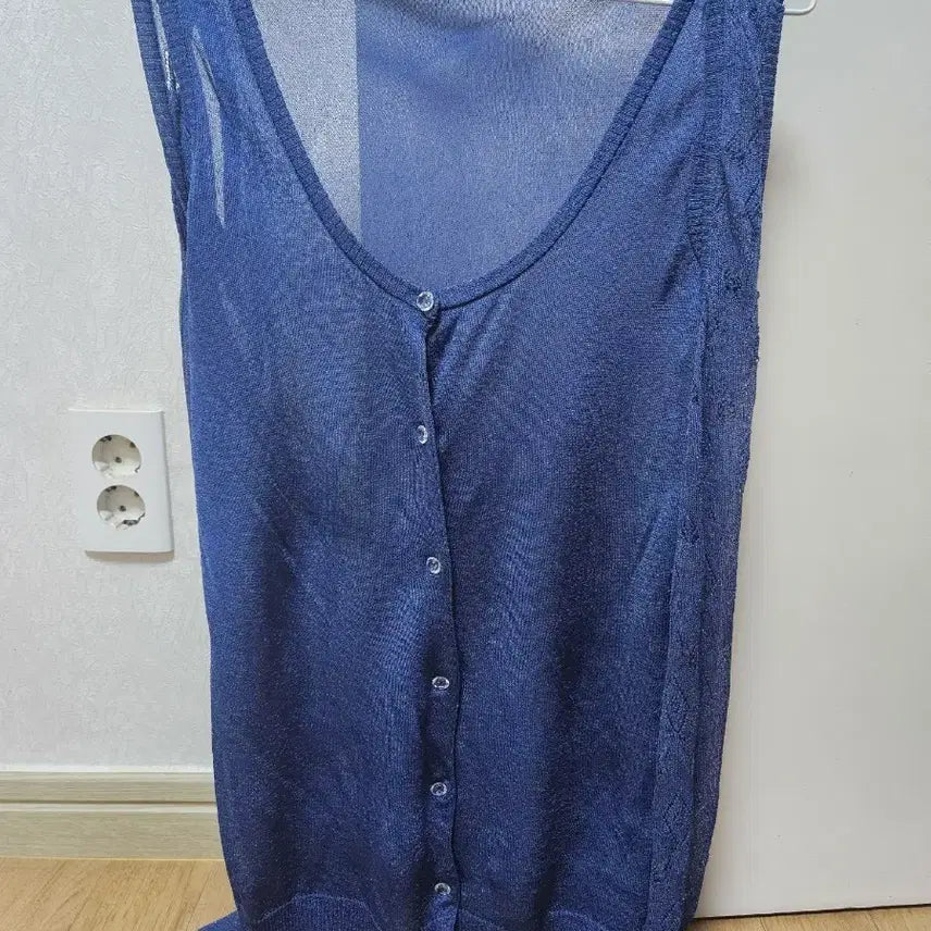 [BUNJANG] Prelin Navy Long Vest / 프렐린(Prelin) 네이비 롱 베스트(조끼)