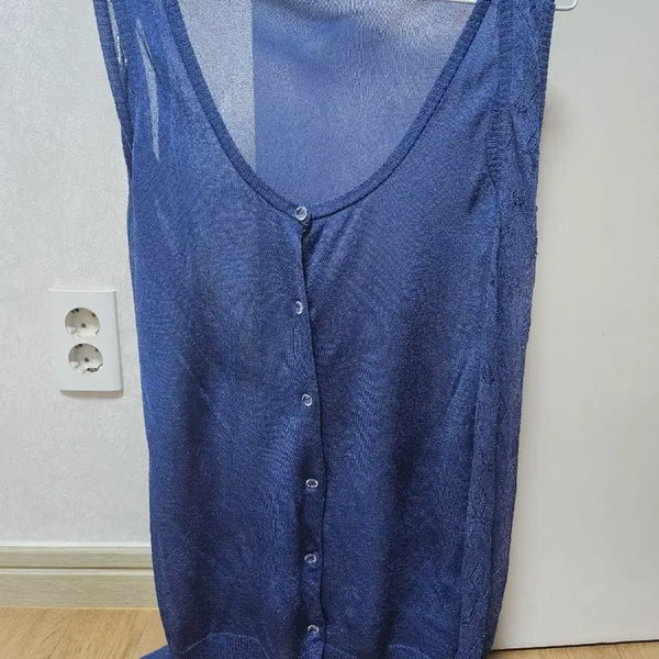 [BUNJANG] Prelin Navy Long Vest / 프렐린(Prelin) 네이비 롱 베스트(조끼)