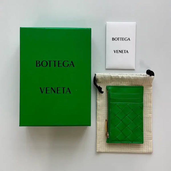 [BUNJANG] Bottega Veneta Card Holder Green Full Box / 보테가 베네타 카드지갑 그린색상 풀박스