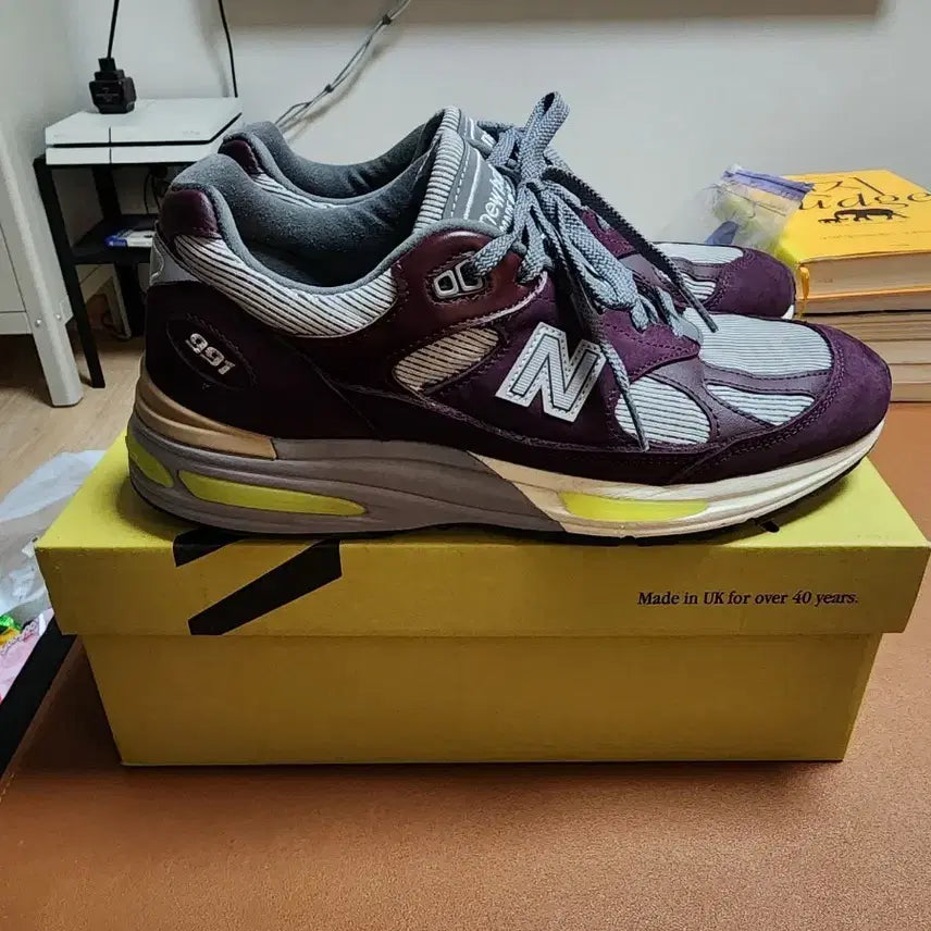 [BUNJANG] New Balance x Patta 991 v2 Pickled Beet Safety Yellow / 뉴발란스 파타 991 v2 피클드 비트 세이프티 옐로우 265