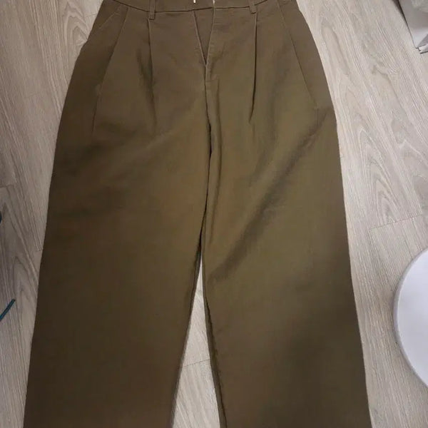 [BUNJANG] System Homme Beige Wide Slacks (32-34) / 시스템옴므 정품 와이드 베이지 32-34사이즈