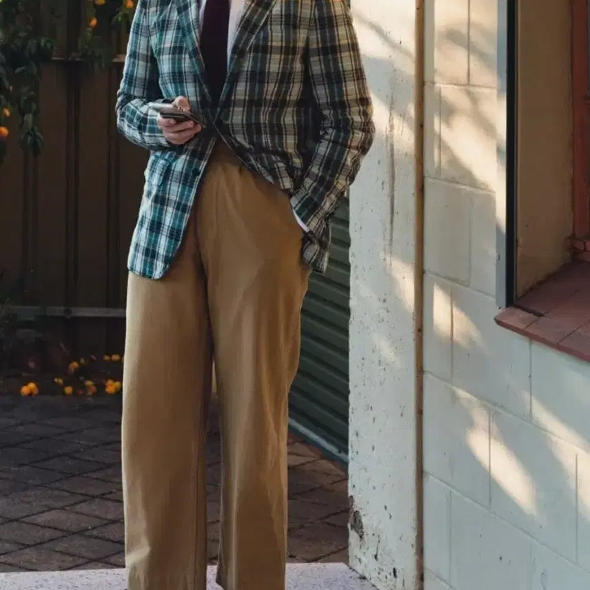 [BUNJANG] Polo Madras Blazer Jacket / 폴로 마드라스 자켓, 블레이저