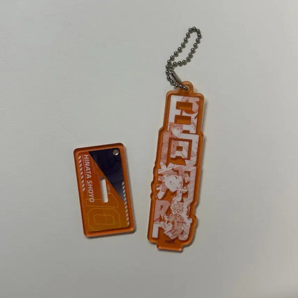 [BUNJANG] Haikyuu!! Fanpark 2way Name Board Shoyo Hinata Acrylic Stand Keychain / 하이큐 팬파크 2way 네임보드 히나타 쇼요 아크릴 스탠드 키체인