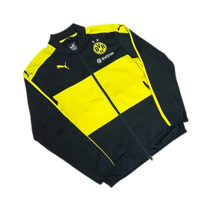 [BUNJANG] Puma Borussia Dortmund Big Logo Track Top Jersey / 푸마 도르트문트 빅로고 트랙탑 져지