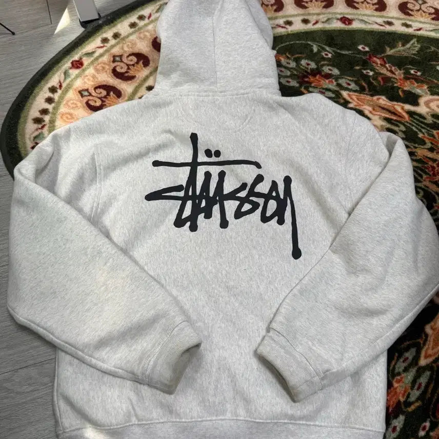 [BUNJANG] Stussy Basic Stussy Hoodie Ash Heather 2022 / 스투시 베이직 스투시 후드 애쉬 헤더 2022