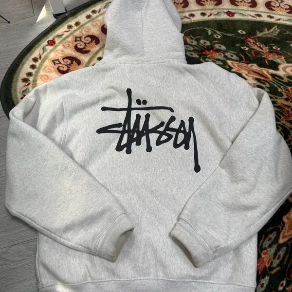 [BUNJANG] Stussy Basic Stussy Hoodie Ash Heather 2022 / 스투시 베이직 스투시 후드 애쉬 헤더 2022