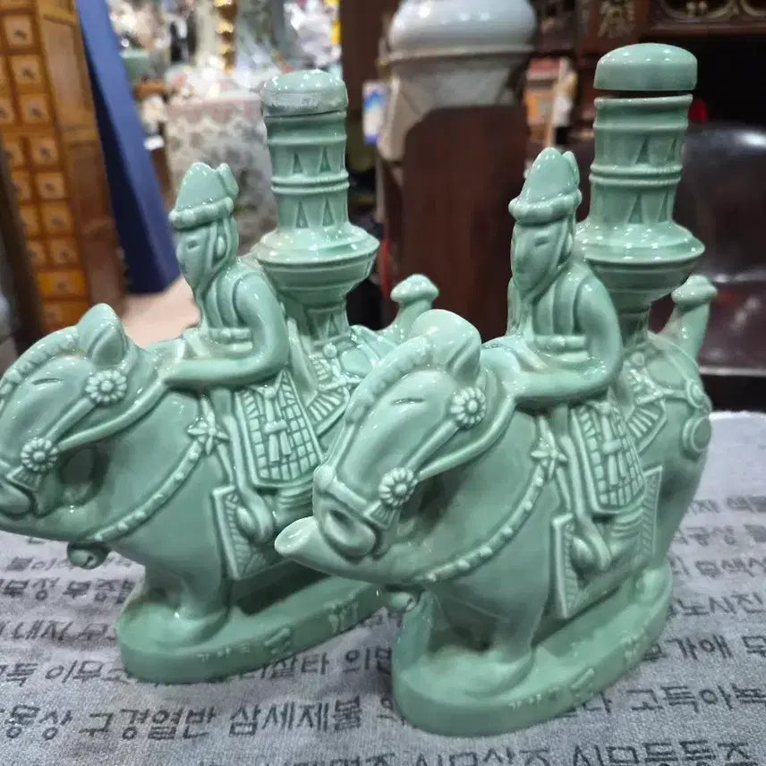 [BUNJANG] Gaya Dynasty Horseback Rider Wine Ewer / 가야국 왕주 기마상 술병