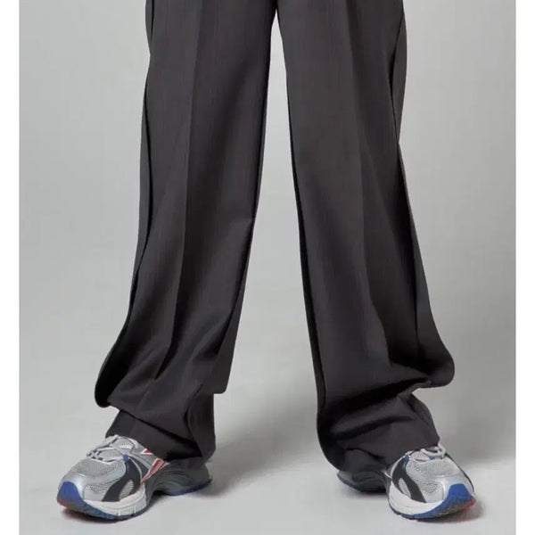 [BUNJANG] CSC Divided Panel Trousers Brown Check Pants / csc DIVIDED PANEL TROUSERS 브라운 체크 바지