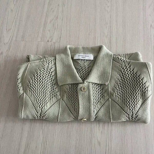 [BUNJANG] Afterpray Crochet Half Knit Cardigan / 애프터프레이 크로쉐 하프니트 가디건 [M]