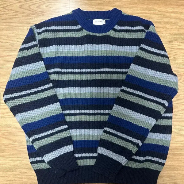 [BUNJANG] Kith Khakis Beanie Sweater - Blue - Medium / [M] 카키스 비니 스웨터 - 블루