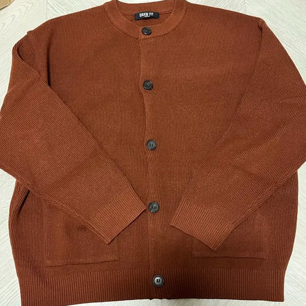 [BUNJANG] Drawfit Wool Round Cardigan Brick M Size / 드로우핏 울 라운드 가디건 m사이즈 [브릭색상]