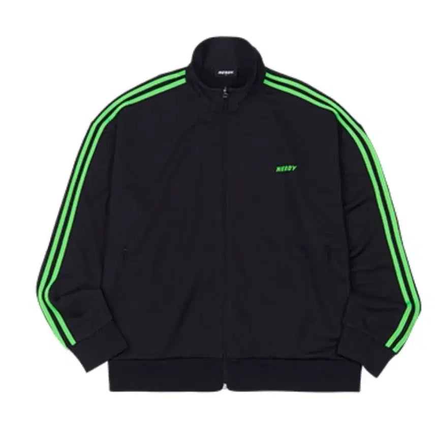 [BUNJANG] NERDY Track Top & Zip-up Pants Set Black/Fluorescent M / 널디 트랙탑 집업팬츠세트 블랙/형광 M 새제품 남녀공용