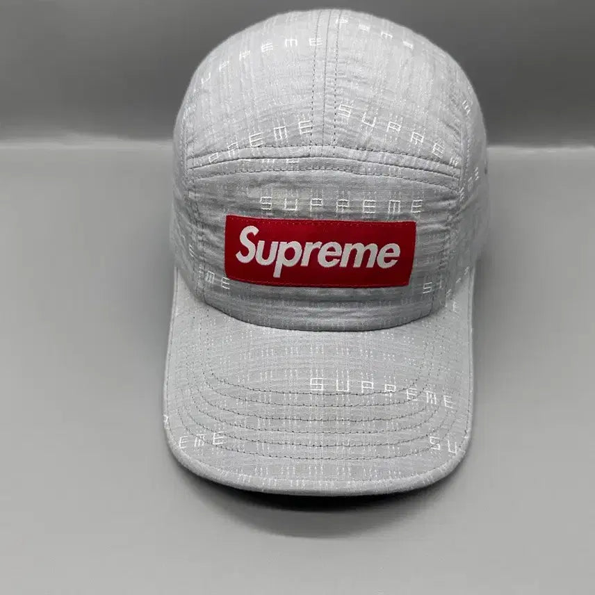 [BUNJANG] Supreme 22SS Stitch Jacquard Camp Cap Grey / 22SS 슈프림 스티치 자카드 캠프캡 그레이