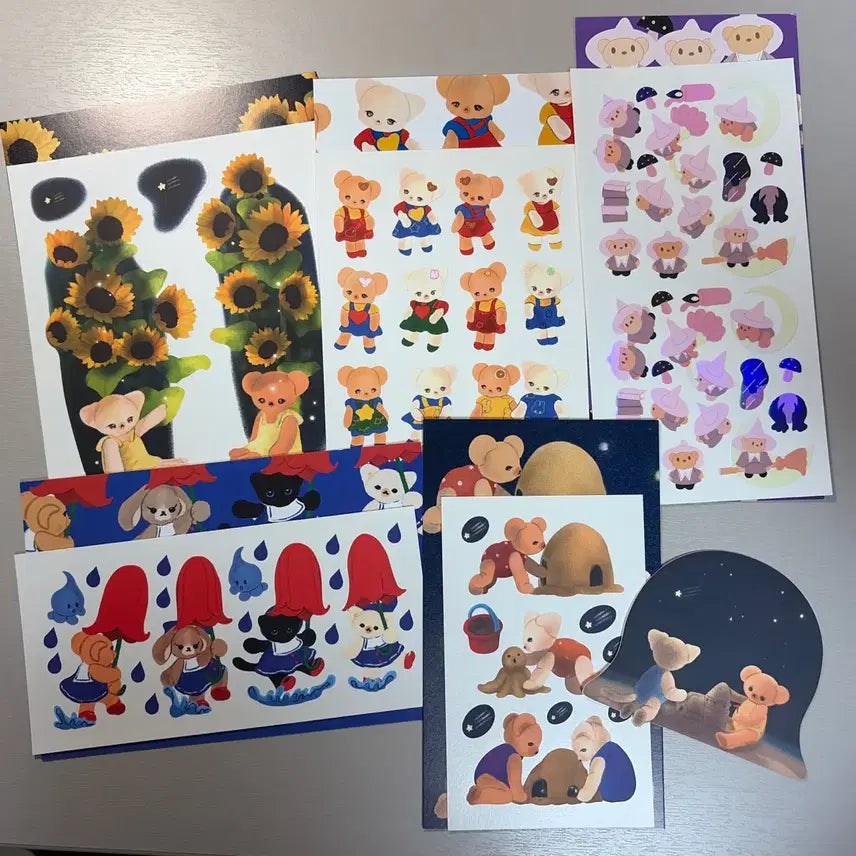 [BUNJANG] Yulbamgom Summer Halloween Seal Sticker Bundle / 율밤곰 여름, 할로윈 씰스티커 일괄 처분 다꾸처분