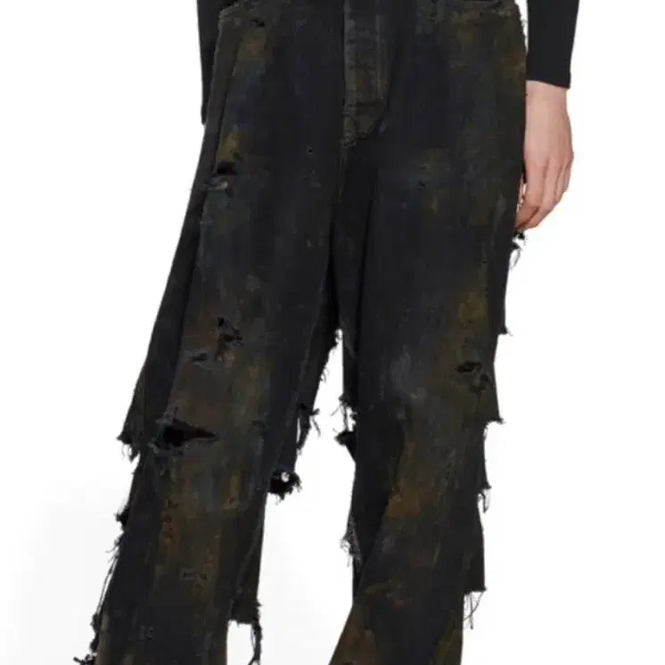[BUNJANG] Balenciaga Super Destroyed Pants Hard Washed / 발렌시아가 슈퍼 디스트로이드 팬츠 하드