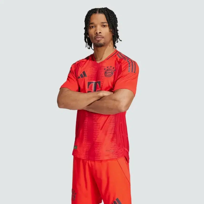 [BUNJANG] Adidas Bayern Munich 2024/25 Home Authentic Jersey Red - US L / [새제품] L)아디다스 바이에른 뮌헨 2024/25 홈 어센틱 저지 레드
