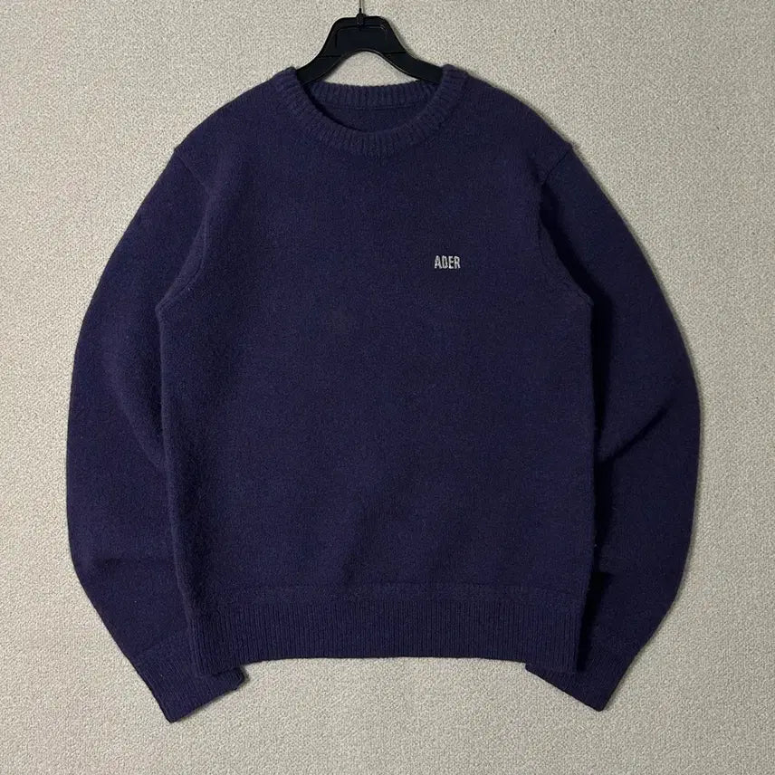 [BUNJANG] Ader Error 20FW Knit Sweater Navy Logo / (A2) 아더에러 20FW  니트 스웨터