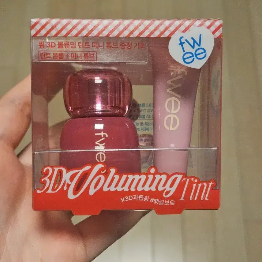 [BUNJANG] fwee 3D Voluming Tint Set (05 Strawberry Pop Without) / 퓌 05 스트로베리팝 위듀아웃 기획 fwee 3D 볼류밍 틴트 세트