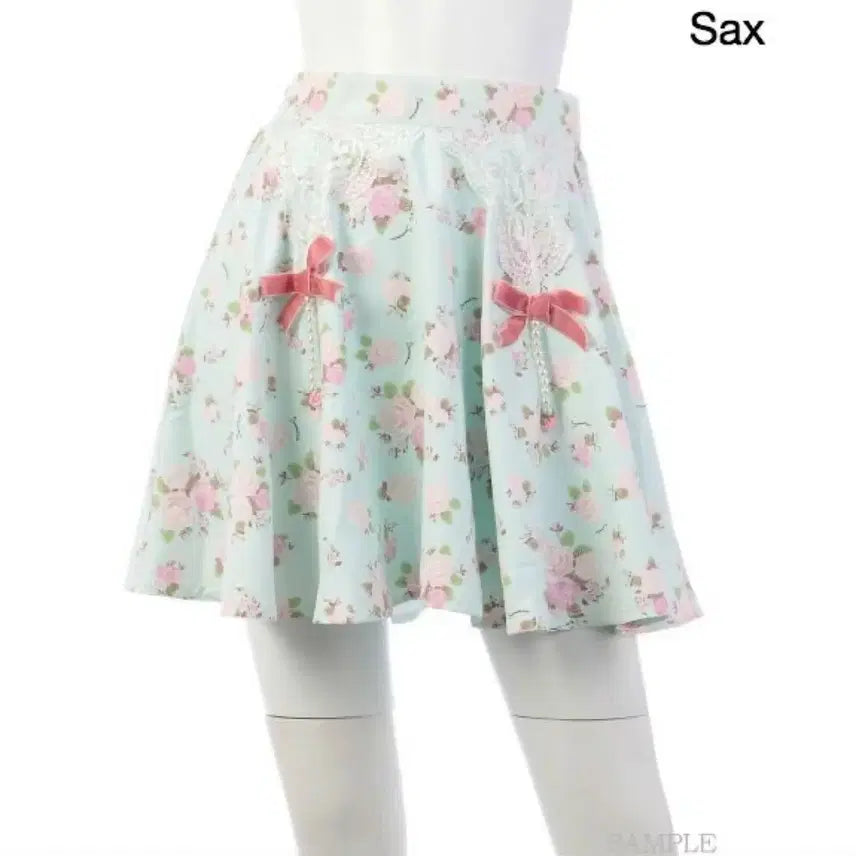 [BUNJANG] Swankiss Rose Skirt Mint / 스완키스 리즈리사 엑시즈팜 민트 로즈 스커트