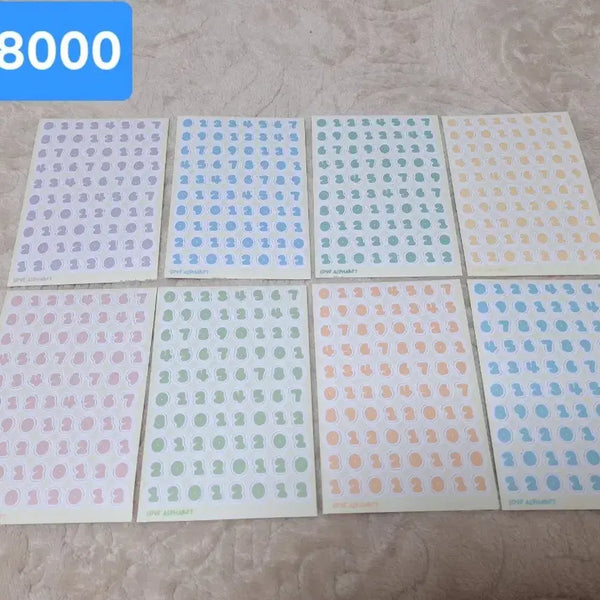 [BUNJANG] Love Alphabet & Number Stickers / 다꾸 럽알파벳 알파벳 숫자 스티커 처분 알스 숫스