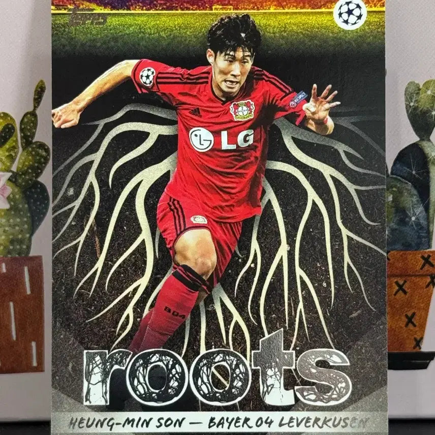 [BUNJANG] Son Heung-min Bayer Leverkusen Topps Soccer Card / 손흥민 roots 레버쿠젠 Topps 축구 카드