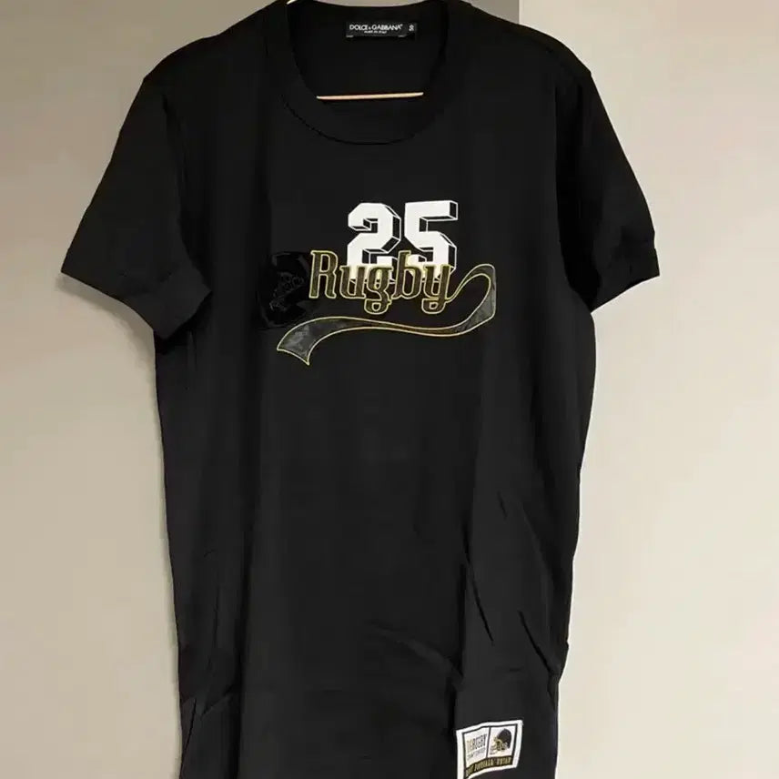 [BUNJANG] Dolce & Gabbana Black Rugby T-Shirt / 돌체앤가바나 블랙 럭비 티셔츠 50