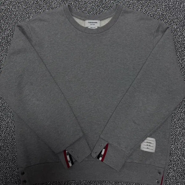 [BUNJANG] Thom Browne Back Tricolor Sweatshirt Grey Size 4 / 톰브라운 백삼선 맨투맨 4사이즈 그레이