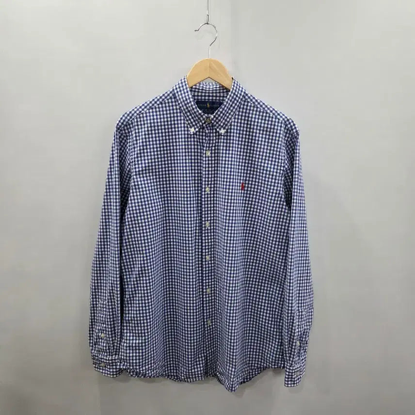 [BUNJANG] Polo Ralph Lauren Gingham Check Button-Down Shirt (L) / 폴로랄프로렌 버튼다운 깅엄체크 셔츠 L
