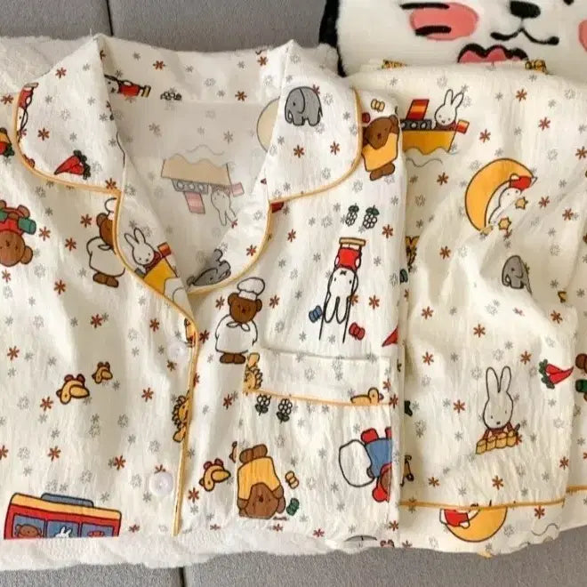 [BUNJANG] Miffy Short Pajama Set / 미피 잠옷세트