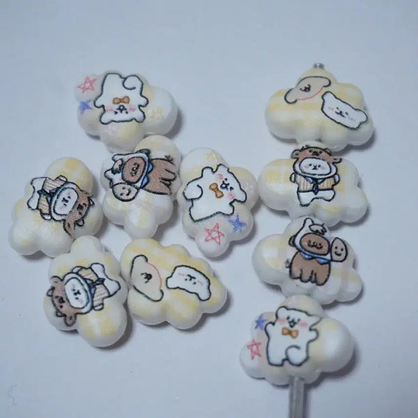 [BUNJANG] Maltese Cloud Cute Beads for DIY Crafts / DIY 몰티즈구름 귀요미 비즈
