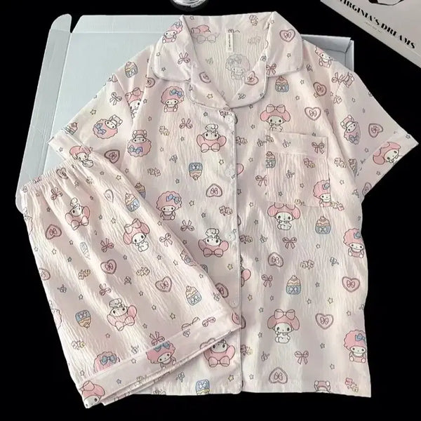 [BUNJANG] My Melody Short Sleeve Pajama Set / 마이멜로디 반팔 파자마 세트