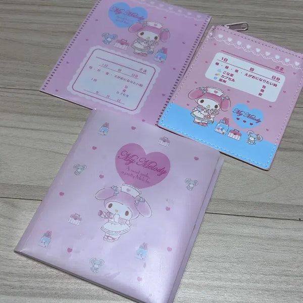 [BUNJANG] Sanrio My Melody Mask Pouch Bundle Set / 일괄 산리오 마이멜로디 약 마스크 파우치 세트 미니파우치 메디컬