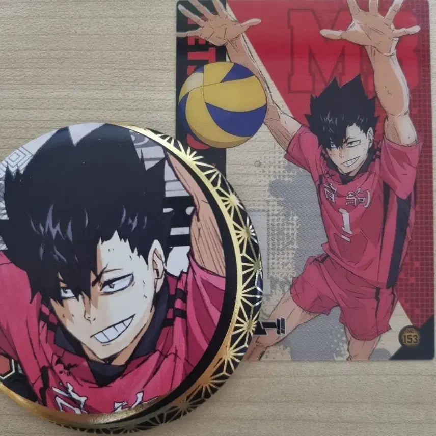 [BUNJANG] Haikyuu!! Kuroo Tetsuro Bundle Set Can Badge and Card / 일괄 하이큐 쿠로오 캔뱃지,카드