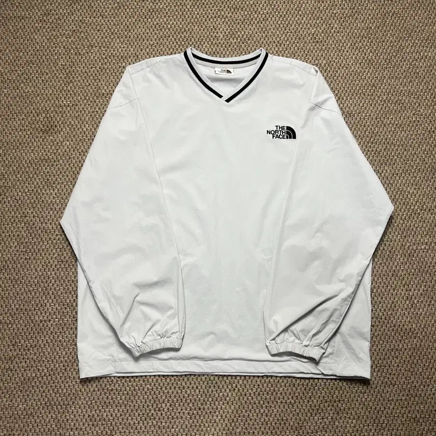 [BUNJANG] The North Face White Label Field Crewneck Warm-up Light Grey Size 110 / 노스페이스 화이트 라벨 필드 크루넥 웜업 라이트 그레이 110