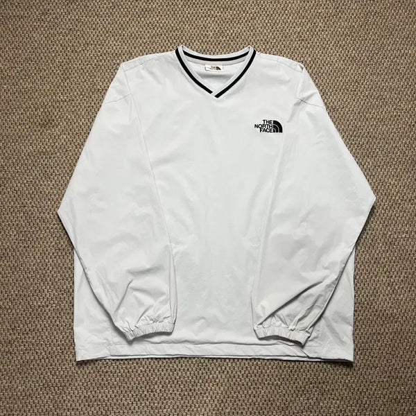 [BUNJANG] The North Face White Label Field Crewneck Warm-up Light Grey Size 110 / 노스페이스 화이트 라벨 필드 크루넥 웜업 라이트 그레이 110