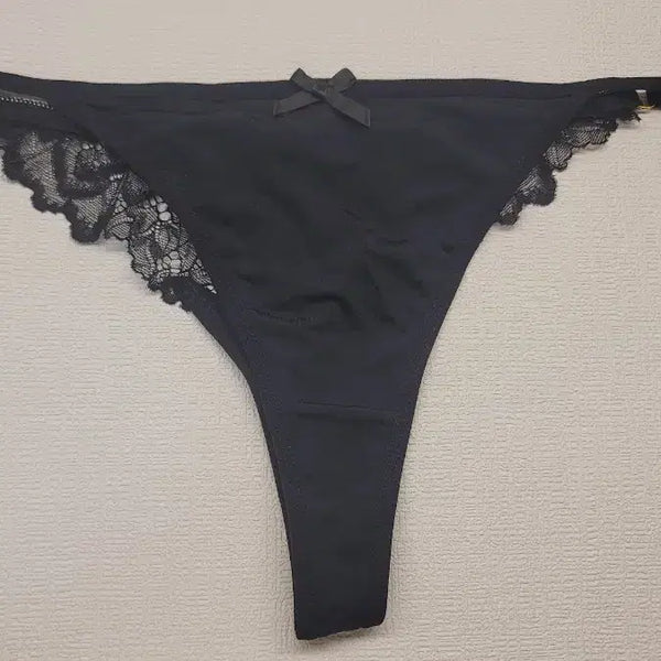 [BUNJANG] Black Lace String Panties (New) / 블랙 레이스 끈 팬티 (새상품)