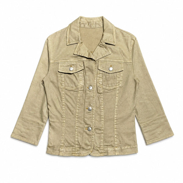 [BUNJANG] Japan Vintage 00s Y2K Linen Blend Three-Button Trucker Jacket / JPN 00s 일본빈티지 Y2K 워크웨어 린넨 혼방 쓰리버튼 트러커 자켓
