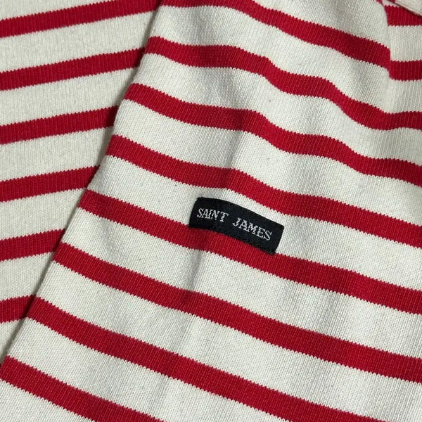 [BUNJANG] Saint James Guildo Stripe Long Sleeve T-Shirt XS (Size 32) / (정품/상태매우좋음) 세인트제임스 길도 스트라이프 긴팔티 XS 32사이즈