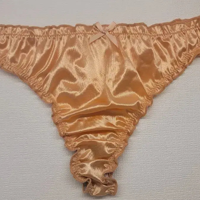 [BUNJANG] Satin Gold Women's Briefs (New) / 새틴 골드 여성 삼각 팬티 (새상품)100