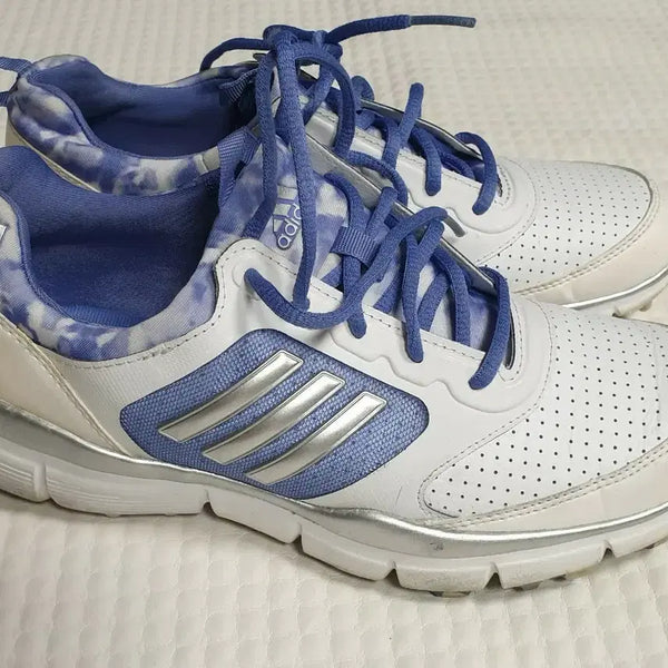[BUNJANG] Adidas White/Blue Women's Golf Shoes Size 225 / 아디다스 흰파 여성 골프화 225
