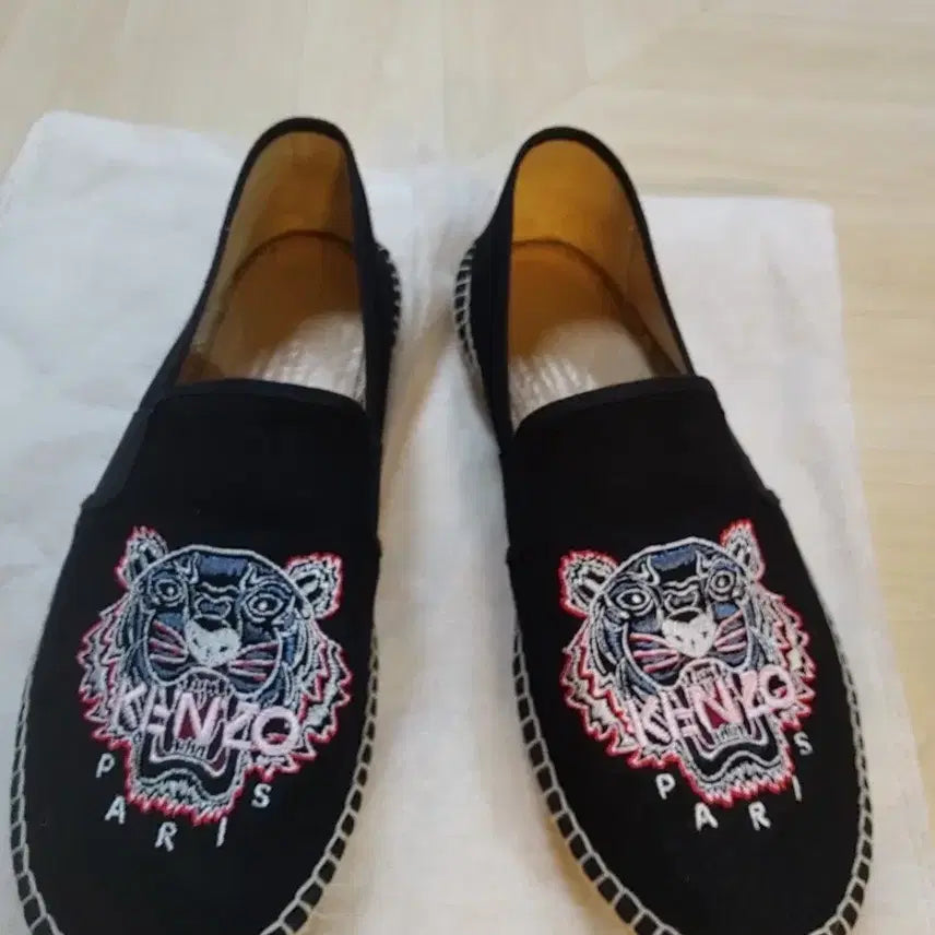 [BUNJANG] Kenzo Black Espadrille Slip-On Shoes Size 265 / KENZO 블랙 에스파드류 슬립온 슈즈 265