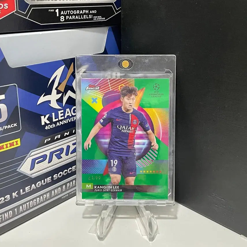 [BUNJANG] 2023-2024 Topps Finest PSG Lee Kang-in Green Lava Limited Edition 99 / 2324 탑스파이니스트 PSG 이강인 그린라바 99한정
